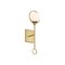 Designers Fountain Teatro 20in 1-Light Brushed Gold Modern Indoor Wall Sconce with Scalloped Etched Opal Glass Shade D296C-WS-BG - alternate 1